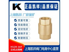 H12X-16T立式止回閥 黃銅立式止回閥 內螺紋銅止回閥