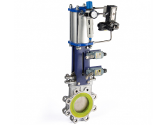 氣動顆粒料刀閘閥 氣動粉料插板閥