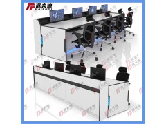 廠家指揮中心科技感燈帶操作臺監(jiān)控臺控制臺調度臺新款工作臺