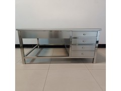 不銹鋼產品器械打包帶抽屜操作臺可定制